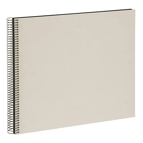 Goldbuch Bella Vista 35x30 cm, 40 schwarze Seiten, sandgrau, Spiralalbum