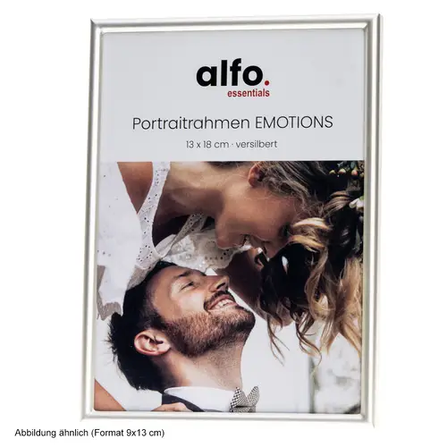 alfo. Emotions 9x13 cm silber-matt Porträtrahmen