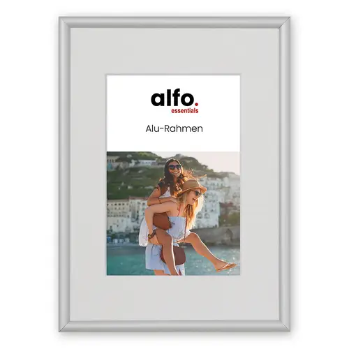 alfo. Tibet 40x50 cm silber-matt, Alurahmen