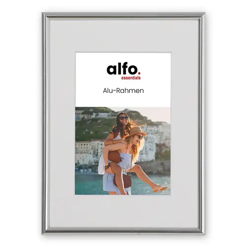 alfo. Tibet 20x30 cm silber-glanz, Alurahmen