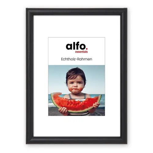 alfo. Rondo 9x13 cm schwarz, Holzrahmen