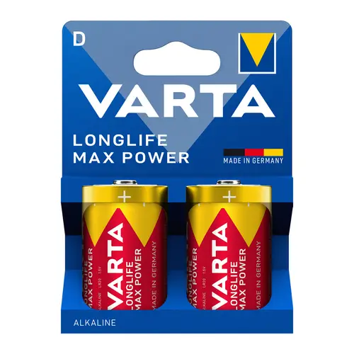 Varta Longlife Max Power D (LR20) Mono 2er Blister plastikfrei