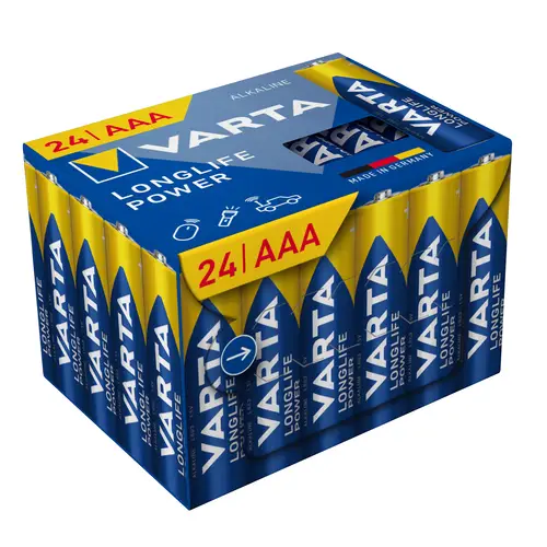 Varta Longlife Power Micro AAA CUBE24 Batterie plastikfrei
