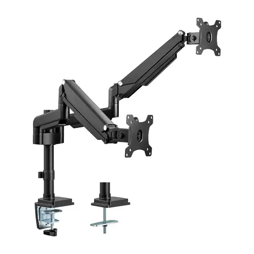 InLine Tischhalterung mit Lifter f. zwei Monitore bis 82 cm (32'), 9 kg"