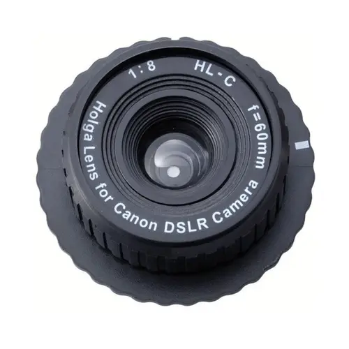 HOLGA 8/60 mm MF Canon FD EF-Mount, Objektiv für Canon (D)SLR Kamera