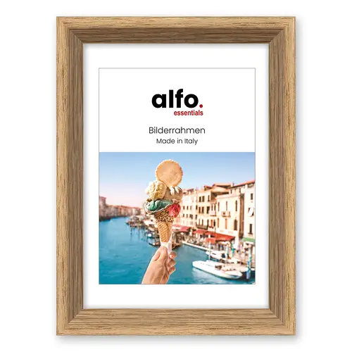 alfo. Orvieto 13x18 cm eiche, Holzrahmen