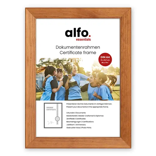 alfo. Nina DIN A4 braun, Holzrahmen