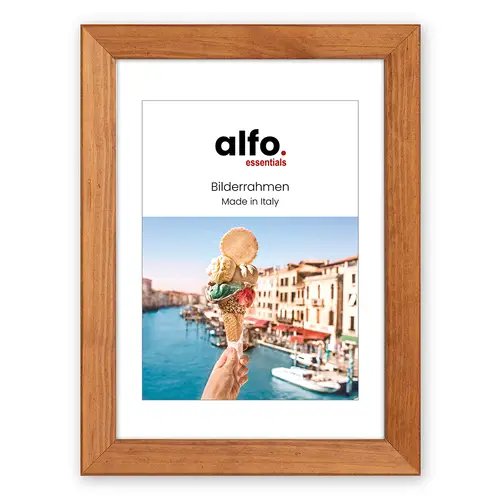 alfo. Nina 30x30 cm braun m. Ppt 15x15 cm, Holzrahmen
