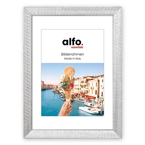 alfo. Gela 24x30 cm silber, Holzrahmen
