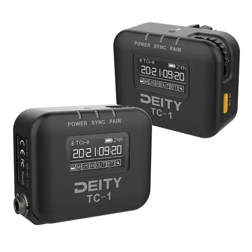 Deity TC-1 Timecode device Double Kit, 2 drahtlose Timecode-Boxen mit Ad.+Kabel