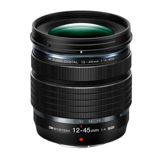 OM SYSTEM M.Zuiko ED 4,0/12-45 PRO schwarz Objektiv
