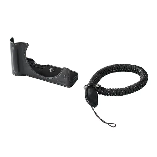 SmallRig 5433 Leder-Halbschalen-Kit sw für Canon EOS R50V