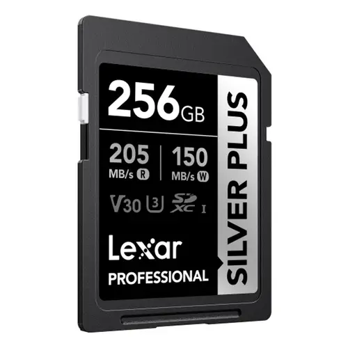 Lexar Silver Plus SDXC UHS-I 256GB U3 V30 R205/W150MB/s