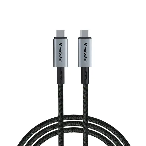 Verbatim USB-C/USB-C  1,2m schwarz 240W Ladekabel, Sync&Charge, 40GBit/s