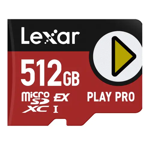 Lexar PLAY Pro microSDXC 512GB Express up to R900/W600MB/s (104MB/s with UHS-I)