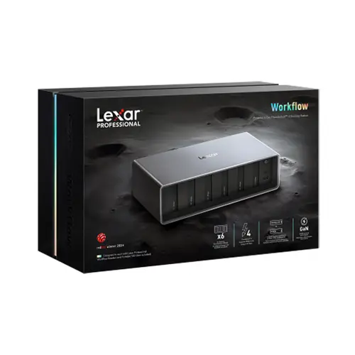 Lexar WF800 Workflow PRO 6 Bay Modul mit Thunderbolt 4-Uplink, Reader