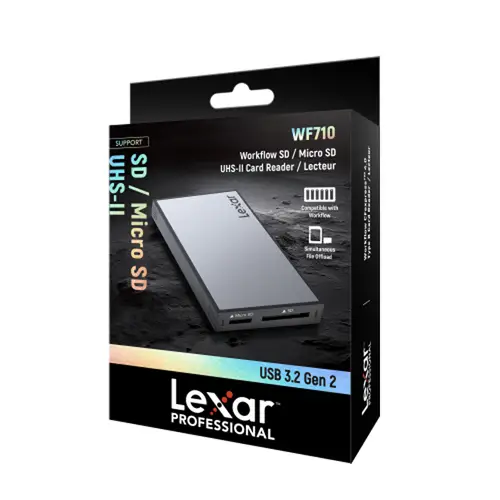 Lexar WF710 Workflow PRO SD/MicroSD Reader UHS-II USB 3.2 Gen2