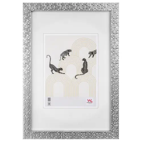 Walther Mosaic silber 10x15 cm, Designrahmen