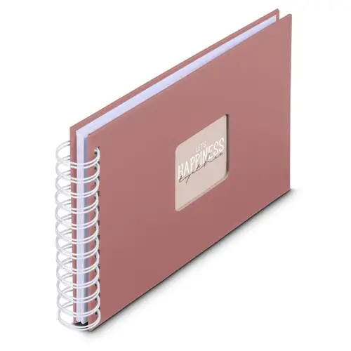 Hama Fine Art 24x17 cm terra, 50 weiße Seiten Spiralalbum