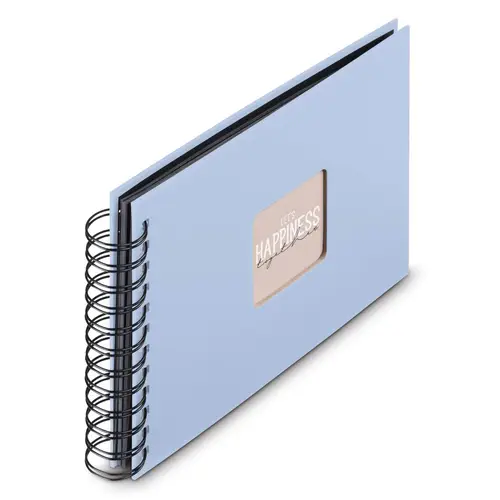 Hama Fine Art 24x17 cm lagune, 50 weiße Seiten Spiralalbum