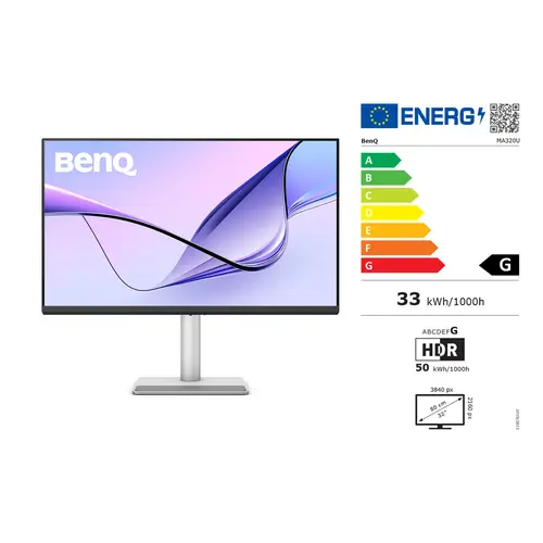 BenQ MA320U 81,28cm (32') silber, UHD 16:9 DP/USB-C/HDMI lift/piv, Monitor"