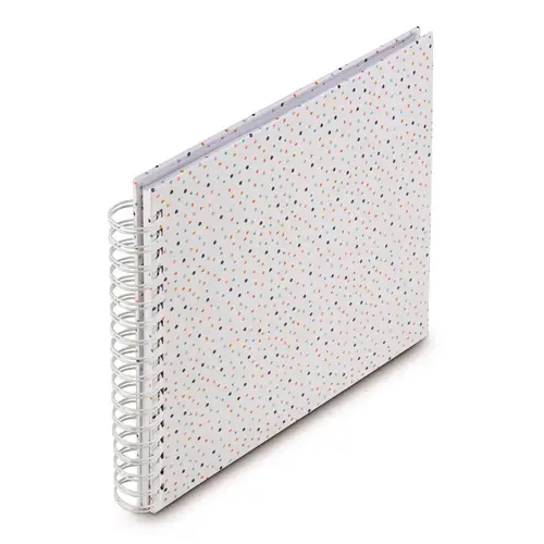 Hama Confetti 28x24 cm, 50 weiße Seiten, Spiralalbum