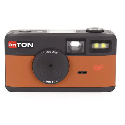 anTON K1 Screen Free braun, dig.Kamera ohne Display, inkl. 4GB Micro SD Karte