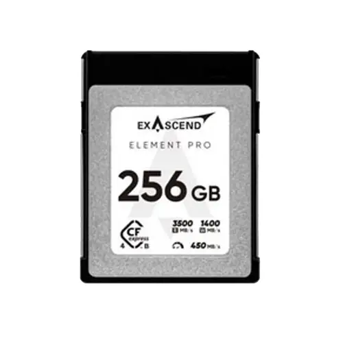 Exascend Element Pro CFexpress 256 GB Type-B 4.0, 3500 MB/s, Speicherkarte