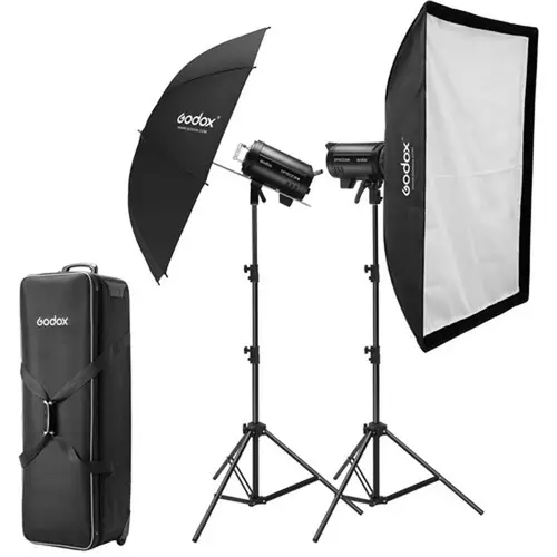 Godox DP400IIIV-C Studioblitzgeräte Kit (2x DP400III-V & Zubehör)