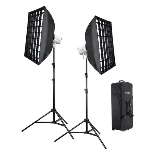 Godox Litemons LA150R K2 white RGB LED Leuchte+Zubehör+Tasche
