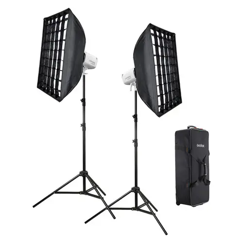 Godox Litemons LA300Bi K2 white bicolor LED Leuchte+Zubehör+Tasche