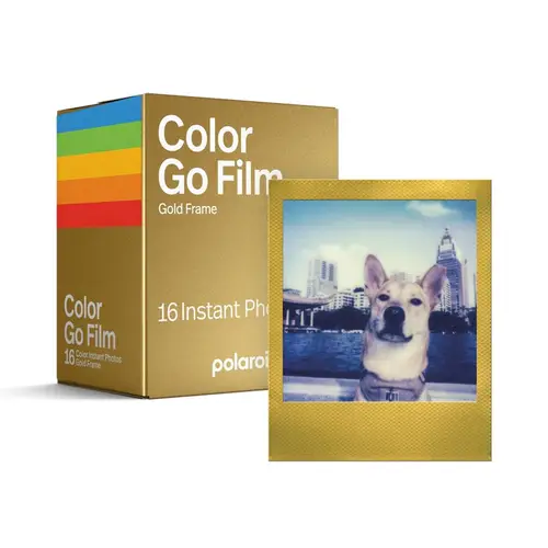 Polaroid GO Color DP 2x8 Gold Frame Sofortbildfilm