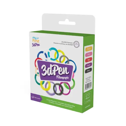 MyFirst 3D-Stift Filamente warme Farben 5er Nachfüllpack