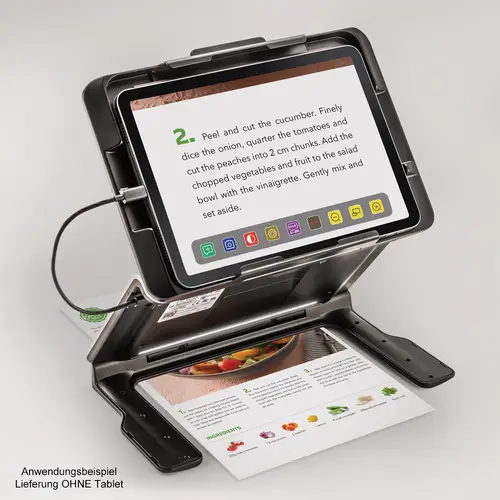 Eschenbach optaro XL+iPad 13 Auflage, elektr. Sehhilfe/mob.Bildschirmlesegerät