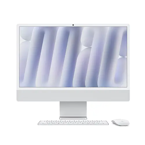 Apple iMac 24' 256 GB silber Nanotextur- Glas, M4 10-Core CPU"