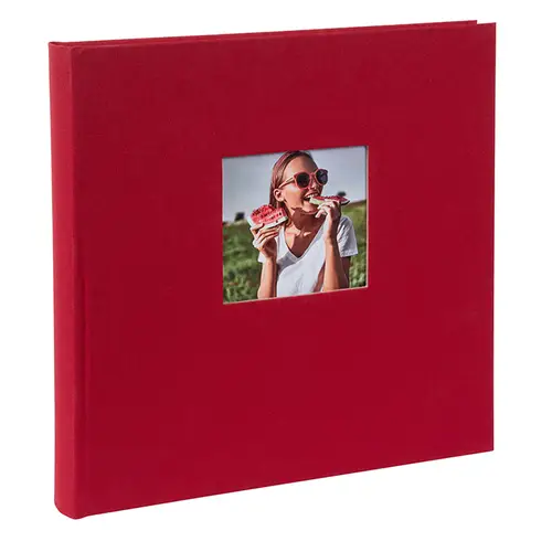 Goldbuch Bella Vista 30x31cm, 60 schwarze Seiten, rot, Buchalbum