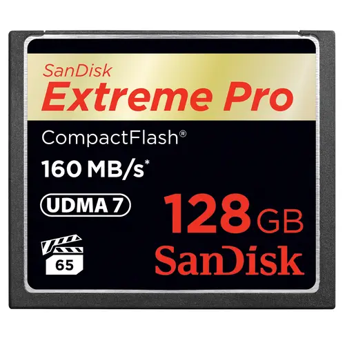 SanDisk 128 GB CompactFlash ExtremePRO