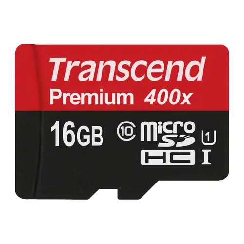 Transcend 16GB microSDHC Cl10 UHS-1 400x