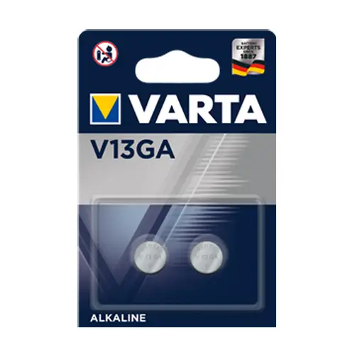 Varta Electronics V 13 GA 2er Blister Knopfzelle LR 44
