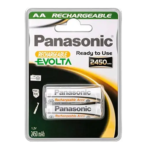 Panasonic EVOLTA Akku Mignon AA/HR6, 2er Blister