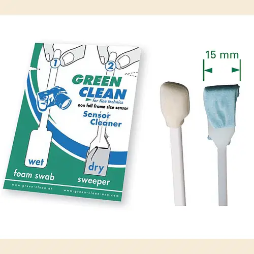 Green Clean WET Foam & DRY Sweeper Reinigungsstäbchen 15mm 4er Pack