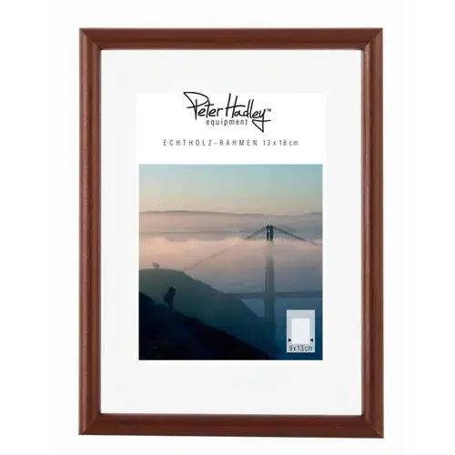 Peter Hadley Rondo 30x45 cm dunkelbraun, Holzrahmen