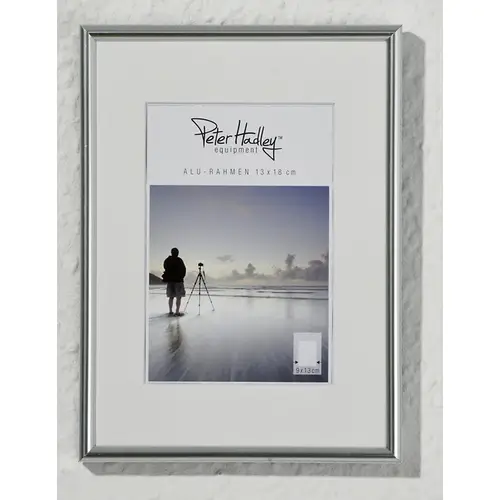 Peter Hadley Tibet 40x50 cm silber-glanz Alurahmen mit cremefarbenem Ppt. (30x40)