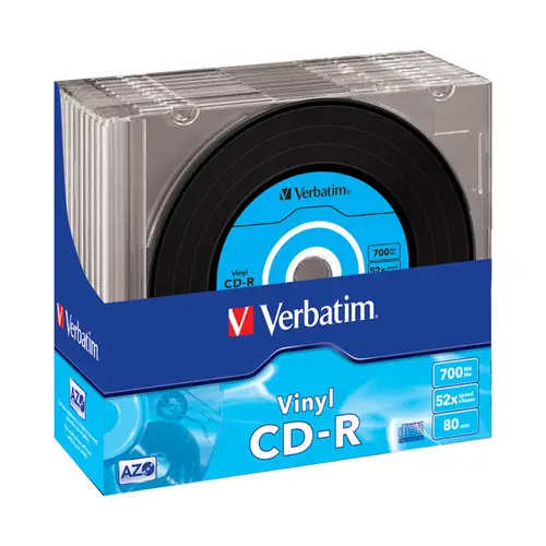 Verbatim CD-R Vinyl, 10er Slimcase