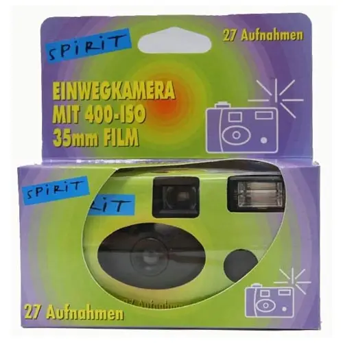 Nedwidek Einwegkamera Spirit mit Blitz, 400 ASA, 27 Aufnahmen