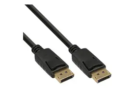 InLine 20pol. Stecker an 20pol. Stecker DisplayPort Kabel 2 m schwarz