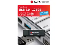AgfaPhoto USB-Stick 128 GB, USB 3.0 schwarz