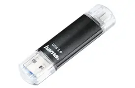 Hama FlashPen Laeta Twin USB 3.0 128 GB 40MB/s schwarz USB-Stick