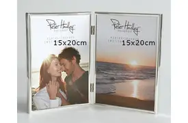 Peter Hadley Emotions Doppelrahmen 15x20 cm,silber-glanz,Porträtrahmen Hochformat