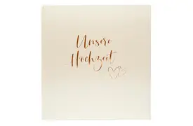 Goldbuch Herzklopfen, 30x31 cm Hochzeitsalbum, 60 weiße Seiten